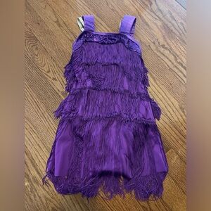 Purple flapper dress costume